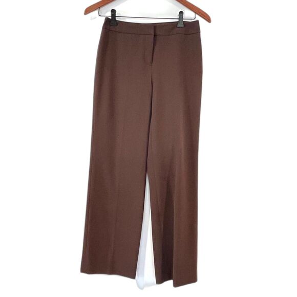 Style & Co. Brown Trousers Dress Pants Wide Leg 2P Work Office Workwear - Picture 1 of 5